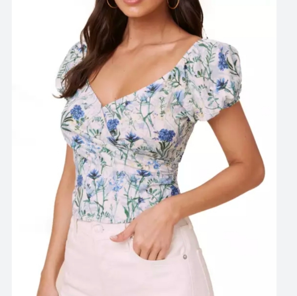 Astr Floral Cropped Top